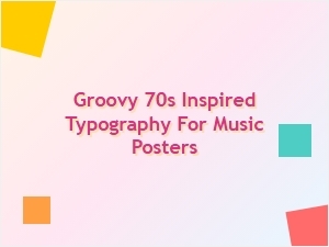 Groovy 70s Typography for Music Posters with Disco and Funk Flair
